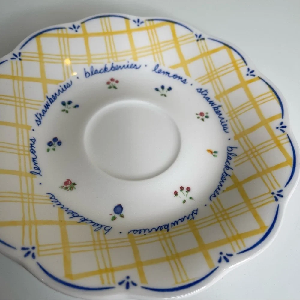 NIKKO DENA’S GARDEN MADE IN JAPAN 1998 TEA CUP & SAUCERS